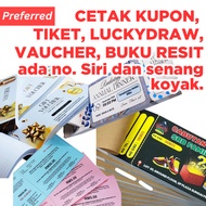 TIKET CABUTAN BERTUAH KUPON / VOUCHER / TICKET / COUPON  / LUCKY DRAW / LUCKYDRAW / VAUCHER / RESIT 