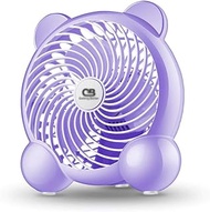 TYJKL Portable mini travel fan with battery life for camping, battery powered or USB pocket fan (Color : Purple)