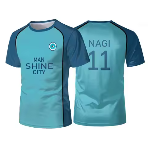 Blue Lock Maillot Jersey Men T Shirt Anime Shined City Football Men Jersey T Shirts Shining Manga Ba