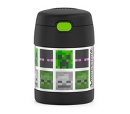 膳魔師 - 美國 Thermos Minecraft 保溫壺罐 不鏽鋼真空 連匙附勺子 兒童安全 膳魔師保溫飯壺罐 不銹鋼真空食物燜燒壺 燜燒罐 保溫壺 保溫湯飯盒罐壺 戶外旅行行山野餐 保溫湯飯盒罐