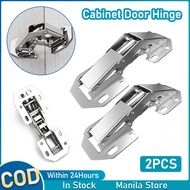 2pcs Cabinet Hinges 3 Inch 90 Degree No-Drilling Hinge Hydraulic Soft Close Cupboard Door Hinge Easy Installation Concealed Hinge Suitable for Drawer Window Cupboard Cabinet Door
