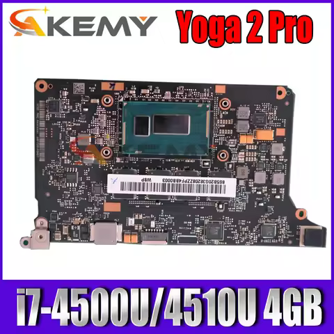 For LENOVO YOGA 2 PRO Laptop Motherboard NM-A074 SR1EB I7-4510U RAM 4G 5B20G38213ZZ Mainboard Full T