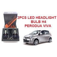 2PCS LED HEADLIGHT BULB (COB) (H4) FOR PERODU VIVA