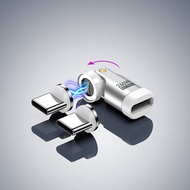 AUFU 9PIN ประเภทแม่เหล็ก C ถึง USB C OTG Adapter 240W Fast CHARGING ADAPTER หญิง Converter สําหรับ M