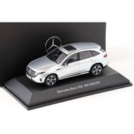 Mercedes-Benz Mercedes-Benz Original Factory Spark OEM EQC 400 4 Matic 2021 1/43 Silver Original Bag
