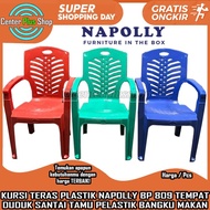 KURSI SENDER PLASTIK NAPOLLY BIG BP 809 BANGKU TAMU TERAS SENDERAN