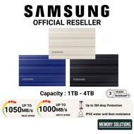 Samsung Portable SSD T7 Shield USB 3.2 Gen 2 1TB Beige Blue Black 1TB 2TB 4TB