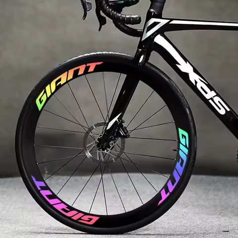 2D Flat Sticker for Giant Motorcycle AD350 AD300 Road Bike Wheel Hub Sticker Set, Color Changing Tir