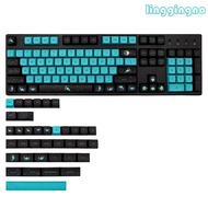 RR 141 Keys Jelly fish Keycaps PBT XDA Keycap For gk61 68 75 84 980 104 Mechanical Keyboard DYE SUB 