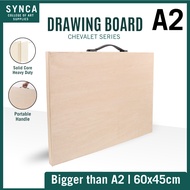 Solid Wood Drawing Board SYNCA Fine Art Series A2 A3 Large Sizes for Art Students & Architects