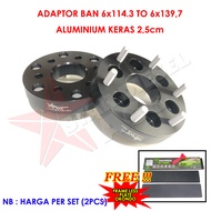 NISSAN NAVARA TIRE ADAPTOR 6X114.3 TO 6X139.7 2.5CM THICKNESS SPACER CAR ADAPTOR 6 HOLES