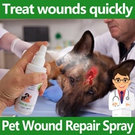 100ml Pet Wound Spray Pet Antibacterial Spray for Skin Wound Repair Fluid for Dogs and Cats