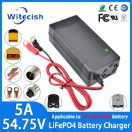 54.75V 5A LiFePO4 Battery Charger For 15S 48V LiFePO4 Battery Charger With Fast Charger With a cooli