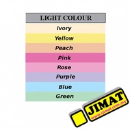 A4 COLOUR PAPER 80GSM (LIGHT COLOUR) (450'S/PACK) KERTAS WARNA TERANG A4 Paper 80gsm
