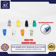 RJ45 RUBBER BOOT MODULAR PLUG COVER RANDOM COLOR (1000-PCS)