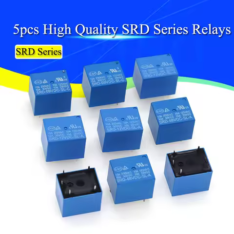 5/20/50PCS Javino Relay SRD-5VDC-SL-C SRD-12VDC-SL SRD-3VDC SRD-9V relays 4/5PINS 12V DC High Qualit