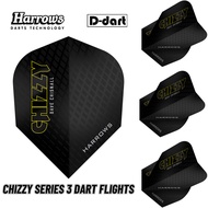 HARROWS DART FLIGHTS - STANDARD CHIZZY SERIES 3 100 MICRON DART FLIGHTS (SAYAP ARROW)