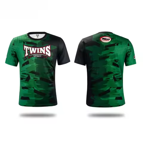 Twins Muay Thai Boxing Twins Spirit T-Shirts Muay Thai Boxing Short-Sleeved Quick-Drying Men Women S