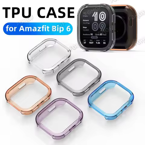 Soft TPU Case For Amazfit Bip 6 Smart Watch Protective Cover Shell For Huami Amazfit Bip 6 Protector