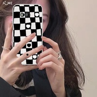 HTC U11 Black White Checkerboard Phone Case Shock-Resistant Transparent Soft ins
