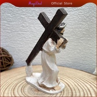 MagiDeal Religious Ornament Jesus Statue Resin Christian Figurine Home Decoration for Catholic Celeb