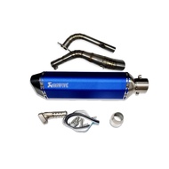 คอท่อ Yamaha Nmax155 2025 วัสดุแสตนเลสเกรด304 + ปลายท่อ AK ผอม ยาว 18 นิ้วฟรี จุกลดเสียงใส่ในปลายท่อ