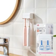 KM - 無痕壁掛免打孔牙刷架掛墻式掛架啜壁式置物架衛生間牙具收納架子 浴室掛架