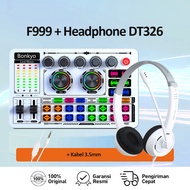 Bonkyo SoundCard F999/F999X Bluetooth compatible External Wireless DJ Mixer Noise Reduction for Live