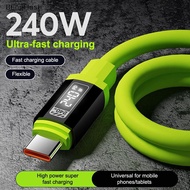 [BlF] 240W USB C Cable With Power Display Fast Charging Charger For IPhone 15 16 17 Phones Type C Co