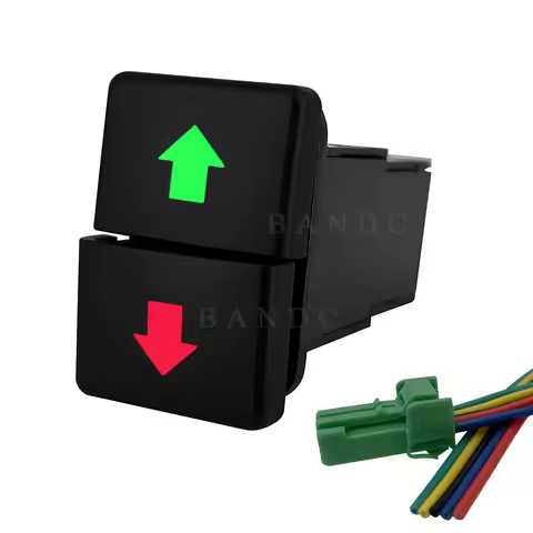 Up Down Latching/Momentary Dual Push Button Switch with Wiring Connector Kit for Toyota 4Runner Tund