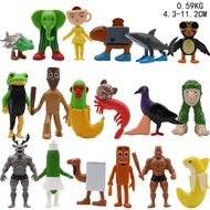 18pcs Set Italian Brainrot Tung Sahur Figure Toy Tralalero Tralala Figures Bombardino Crocodilo Shim