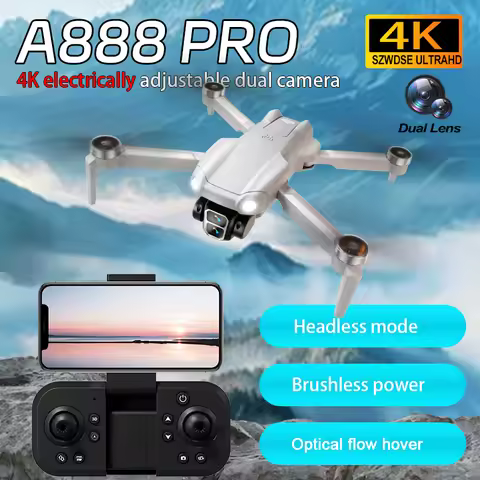 New A888 Drone 4K Professional HD Dual Camera Brushless optical flow hover Aerial Photography Foldab