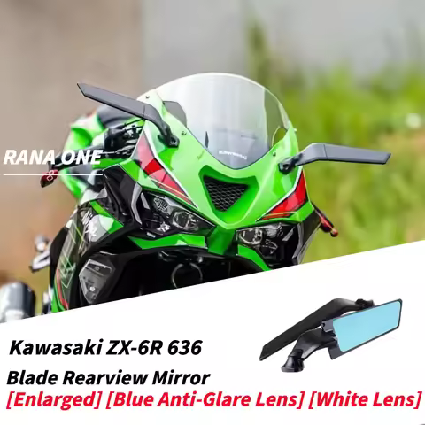 For Kawasaki ZX6R ZX636 ZX4RR ZX4R ZX25R Modified Blade Rearview Mirror Stator Wing Mirror CNC Alumi