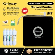 Konigway KR360 Korea Normal Water Purifier 360 S/S Faucet - 4 Stage Halal Filter Penapis Air