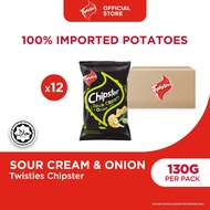Twisties Chipster Big Pack Sour Cream & Onion 130G (Bundle of 5/12)