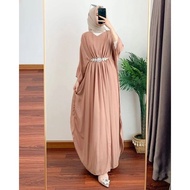 Shabira Kaftan Wanita Remaja Dewasa Terbaru 2025 Simple Elegam Kekinian Viral Bahan Ceruty Babydoll 