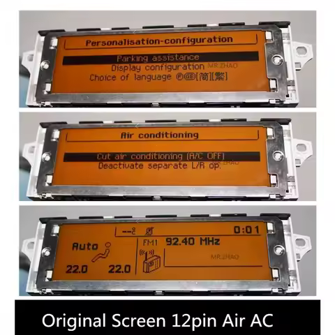The Screen Support USB Dual-zone Air AC Bluetooth Display Yellow Monitor 12 pin 307 407 408 C4 C5 Ca