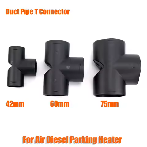 42mm 60mm 75mm Air Vent Ducting T Piece Pipe Joiner Connector For Webasto Eberspaecher Diesel Parkin