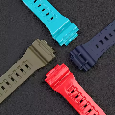 Rubber Watchband For Casio Watch AEQ-110W AQ-S810W W735H/736H Male Resin waterproof Silicone Watch S