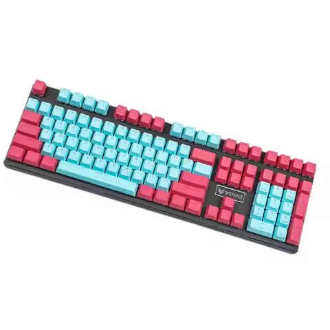 YMDK PBT Miami OEM Profile 108 Key Douhle Shot Shine Through Keycap For Filco Corsair Logitech Razer