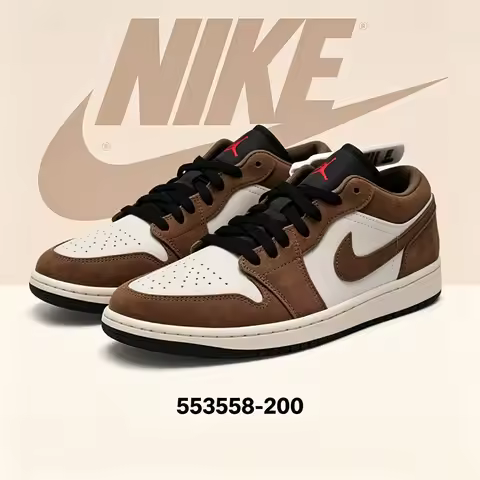 Nike Air Jordan 1 AJ1 Men's Low-top Casual Retro AJ Basketball Shoes 553558-20