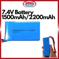 SK 7.4V 2200mAh / 1500mAH Rechargeable Bateri Lipo Li-ion Battery JST plug RC Car spareparts SEGOWOR
