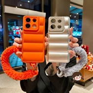 Luxury 3D Down Jacket Casing For Realme Note 60 60X 50 C35 C33 C33S 12 Pro Plus Lite 12X Q5i 5G 4G S