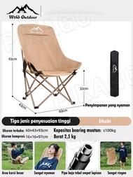 TopStyle Kursi Lipat Outdoor/kursi malas/Kursi Pantai Lipat Portable/600D Kain Oxford Kursi Mendukun