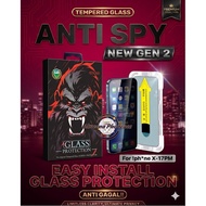 [ ANTI-FAIL] TEMPERED GLASS PRIVACY GLOSSY ANTI-SCRATCH SPY SCREEN PROTECTOR X/XR/XS MAX| 11/12/13/1