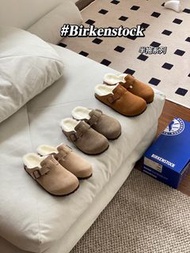 Birkenstock 羊毛棉拖鞋