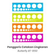 BUTTERFLY Round Ruler BT-9150 - Circle Ruler