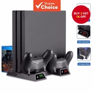 Stand Fan for Sony PS4 Game Console, Playstation PS4 Pro Slim Controller Charger, Control Support Ac