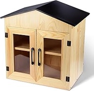 Outdoor Library Outdoor Book Box Storage Small Wooden Cabinet Little Literature Box for Neighborhood