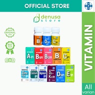 DENUSA - IPI Vitamin ALL VARIANTS | AB Complex B1 B12 C D3 + K2 1000 IU Mineral Calcium Magnesium